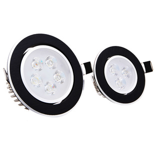 雷格朗led黑边射灯客厅背景墙嵌入式黑色孔灯5.5 7 7.5 8.5 9公分