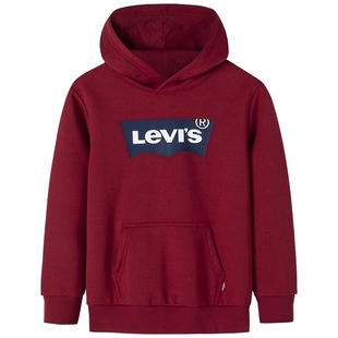 【新年马年】李维斯男童套装加绒儿童运动红色2026拜年服过年衣服