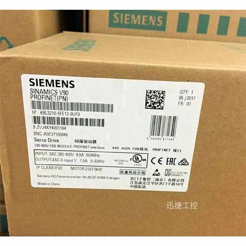 议价6SL3210-5FB12-0UF0西门子V902kW伺服驱动器6SL32105FB120UF0