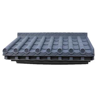 大号免架子中式仿古树脂瓦徽派建筑屋檐酒店餐厅门头窗户墙面装饰