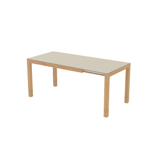 舒梵漫延岩板伸缩桌/中古风拉伸小户型吃饭餐桌实木