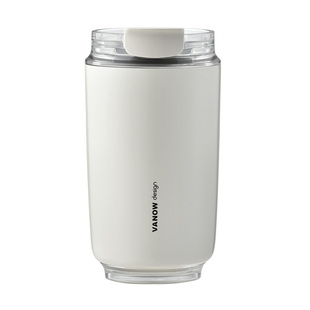 Vanow新款咖啡随行保温杯女便携不锈钢小巧高颜值陶瓷内胆水杯子