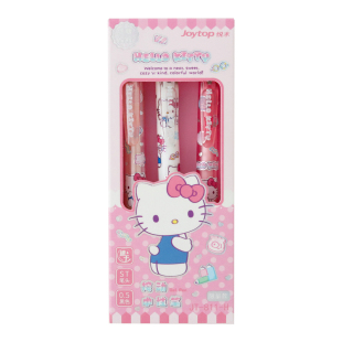 蔷薇海洋 凯蒂猫水笔套装 正版限定hellokitty中性笔学生书写黑笔