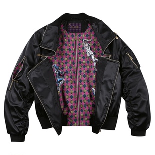 MEDMxJOJO的奇妙冒险联名-布加拉提拉链夹克棉服潮牌情侣棉衣外套