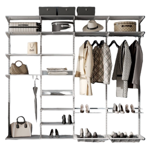 多纳仕800库金属置物架定制开放式金属衣柜储物间收纳环保无甲醛