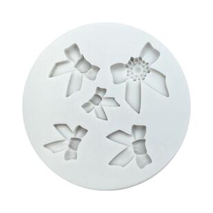 蝴蝶结翻糖巧克力硅胶模具diy烘焙自制蛋糕装饰配件粘土滴胶模具