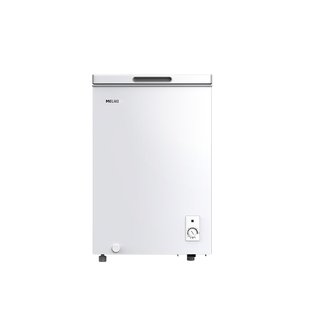 美菱100L节能减霜小冰柜家用小型冷冻小冰箱白色冷柜官方旗舰正品