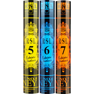 正品rsl亚狮龙羽毛球4/3/2/1/10号D5/A9专业训练耐打羽球500/600