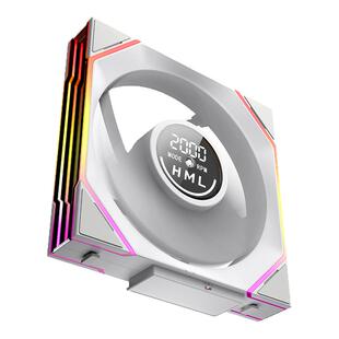 丛林豹星际积木V4数显积木拼接风扇14cm机箱14028机箱屏幕PWM温控