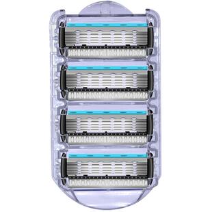 阿帕齐美国进口星海蓝5层刀片阿帕奇剃须刀片男士老式手动刮胡刀