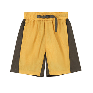 【轻量体感】半度闲男童运动拼接短裤夏季薄款透气儿童夏装五分裤