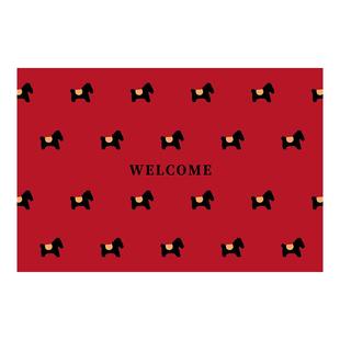 马年地垫入户门垫进门新年脚垫门外2026新款红色丝圈玄关进户地毯