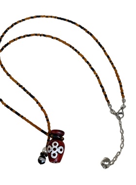 新中式手作玛瑙天珠酒坛项链