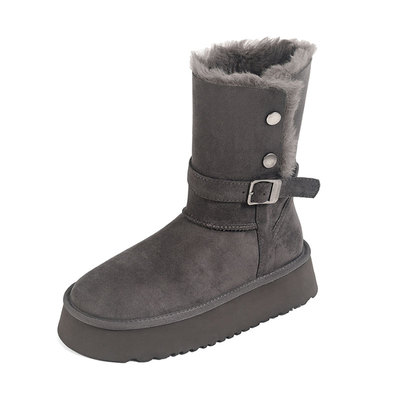 增高棉靴加绒加厚保暖棉鞋子女鞋