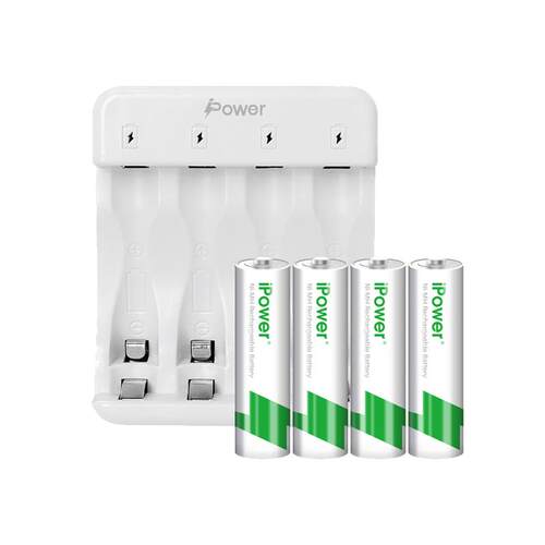 iPower5号7号充电电池大容量遥控器玩具车KTV话筒门锁五号七号通用可充电套装1.2V