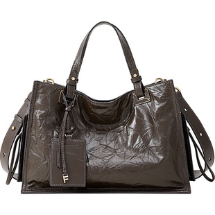 Fion/菲安妮女包糖纸系列真皮托特包高级手提公文包单肩斜挎包包