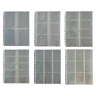 A4活页打孔文件夹外壳追星明信片镭射票收纳册拍立得相册四宫格九宫格卡册内页大容量专辑小卡一宫格分隔挡板