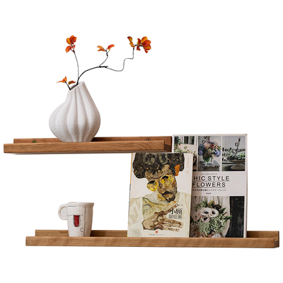 岩璞实木CD架黑胶唱片墙