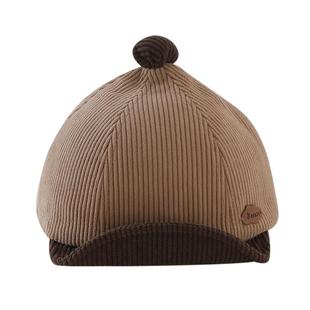 婴儿帽子秋冬款男童时尚可爱奶嘴鸭舌帽冬天男宝宝保暖防风棒球帽