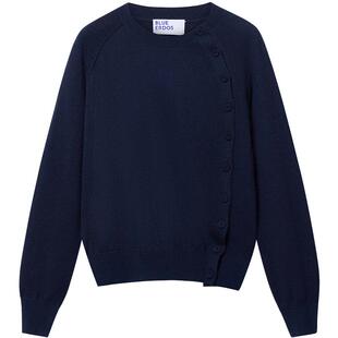 BLUE ERDOS2026早春新品高智感羊毛羊绒百搭圆领套衫女B2265A063