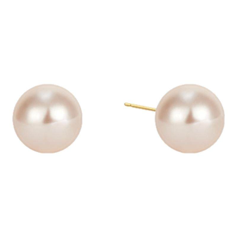 SHINE萱子饰品珍珠耳钉女银针耳环圆脸耳饰女款经典爆款生日礼物