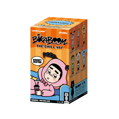 LuckyLoop好运连得BIKA慵懒哲学搪胶毛绒公仔挂件盲盒钥匙扣比卡