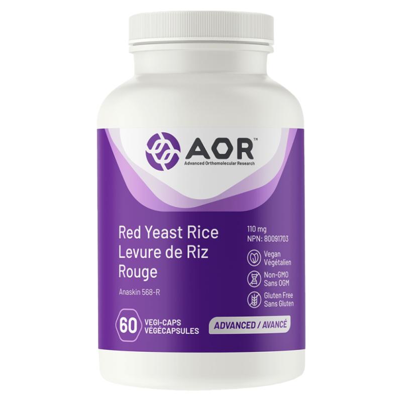 现货加拿大 AOR Red Yeast Rice 红曲米 植物提取 胆固醇健康支持