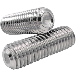 DIN913/DIN916细牙平端紧定GB77/GB80无头止付凹端机米顶丝M3-M10