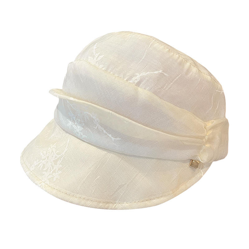 网纱鸭舌帽子女夏透气防晒遮阳帽