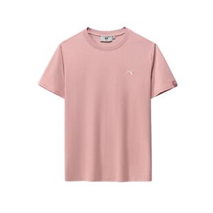 HLA/海澜之家短袖男士夏季新款宽松凉感t恤粉色半袖体恤男装上衣