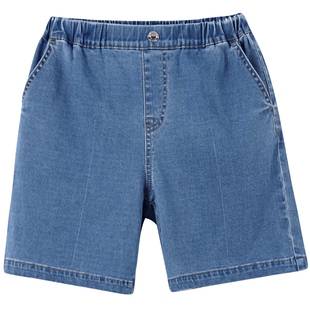 【商场同款】安奈儿童装女童牛仔中裤夏新款弹力五分裤子AG426636