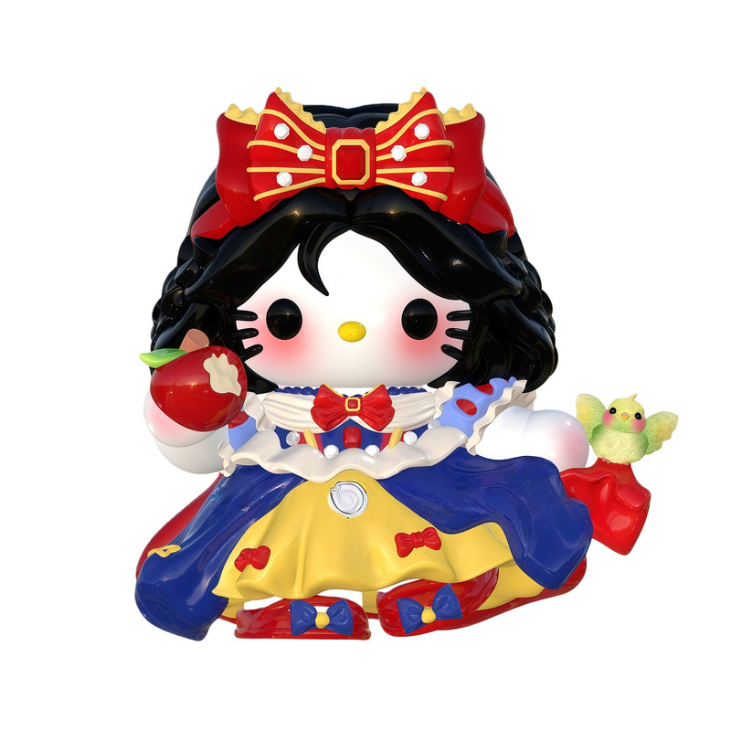 彩绘儿童石膏娃娃手工涂色娃娃白雪公主凯蒂猫大号涂鸦玩具diy