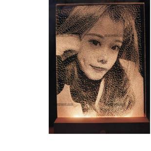 网红锤子玻璃画照片画定制人像敲击情侣生日礼物送朋友闺蜜玻璃画