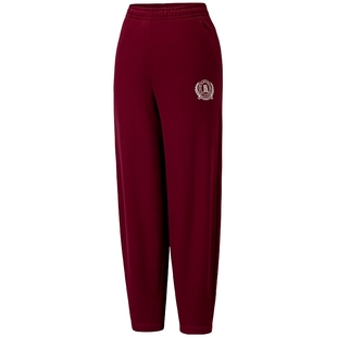 安踏新年束脚卫裤女款2026新款加绒保暖红色休闲裤长裤162548304N