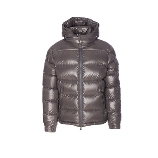 MONCLER盟可睐男 Maya 灰色可拆连帽羽绒服 25秋冬新款意大利代购