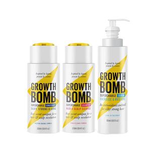 澳洲growth bomb闪电瓶生发洗发水防脱发密发洗发露增发精华固发
