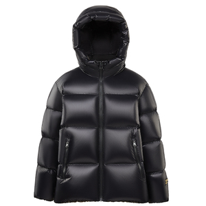 高梵黑金小火6.0短款连帽鹅绒服