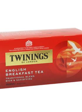 twinings川宁英式早餐红茶包25袋