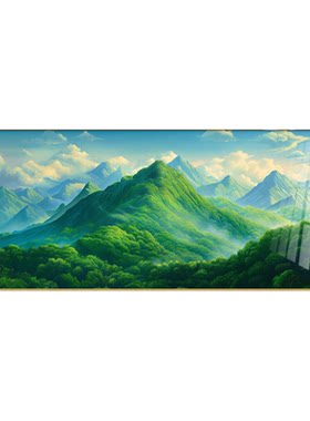 现代简约客厅背有靠山装饰画