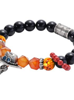 RASTACLAT×航海王联名限定礼盒路飞萨博艾斯男女情侣小狮子手串
