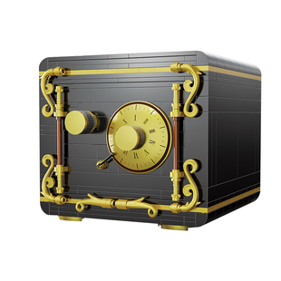 cada咔搭积木密码存钱保险箱12岁男孩益智拼装玩具儿童生日礼物10