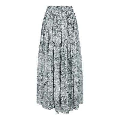 MOUSSY 春季新品南法度假风晕染碎花大摆半身裙028IAA31-1901