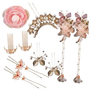 古风汉服配饰唐风发簪流苏簪子单簪发夹唐朝宫廷头饰明制少女发饰