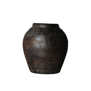 日本进口越前烧花器合集 中古老货花瓶粗陶柴烧孤品/人间方物美学