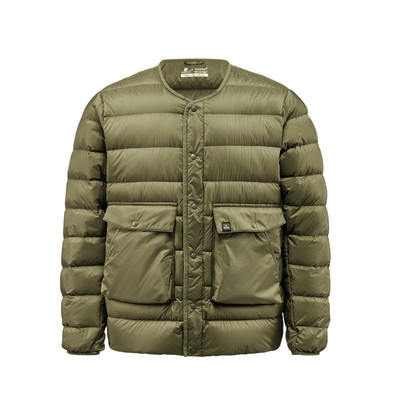 君羽辕辙圆领休闲保暖短款鹅绒服