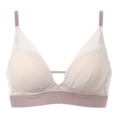 华歌尔反重力支撑无钢圈网纱文胸