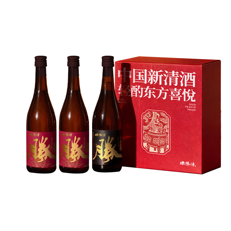 德胜清禧酝东方礼盒纯米大吟酿38 480ml*2+29 480ML*1 清酒送礼