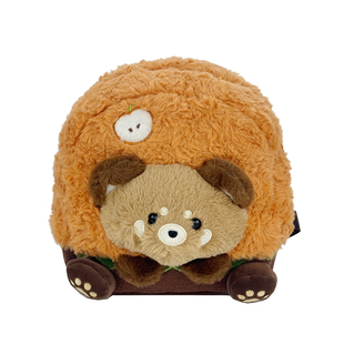 苹果树可爱卡通双肩包女日系背包毛绒小书包玩偶包学生上课通勤包