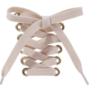 空军DUNK鞋带篮球鞋专用麻绳男款米色鞋绳打蜡加粗圆扁平运动鞋女