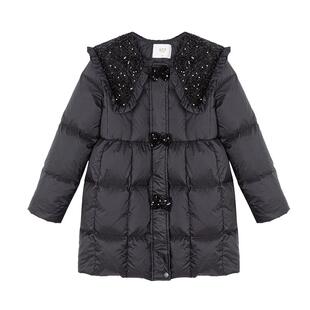 富罗迷女童羽绒服儿童装冬季新款洋气女孩款中长款加厚白鸭绒外套